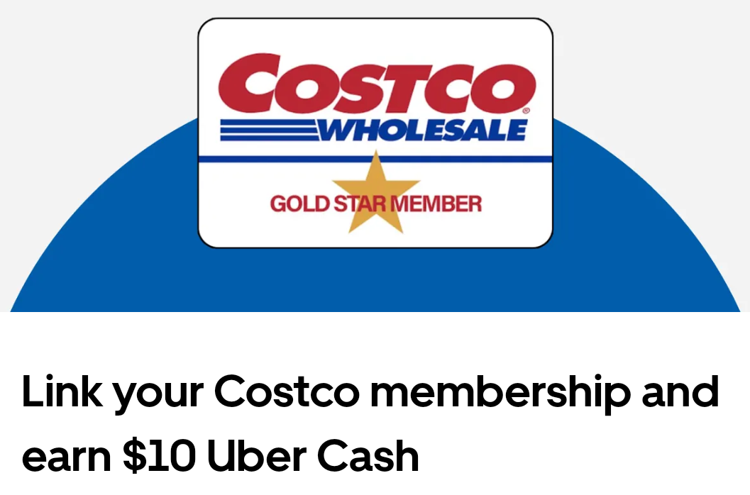 Link Costco membership to Uber Eats & get $10 Uber Cash + 20% off first $50+ order