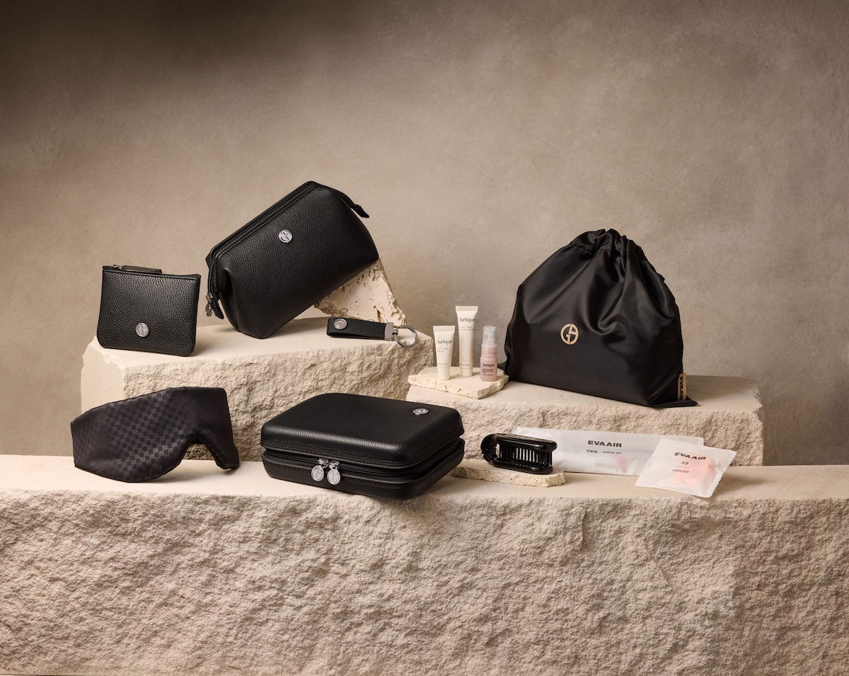 EVA Air Unveils New Giorgio Armani Amenity Kits