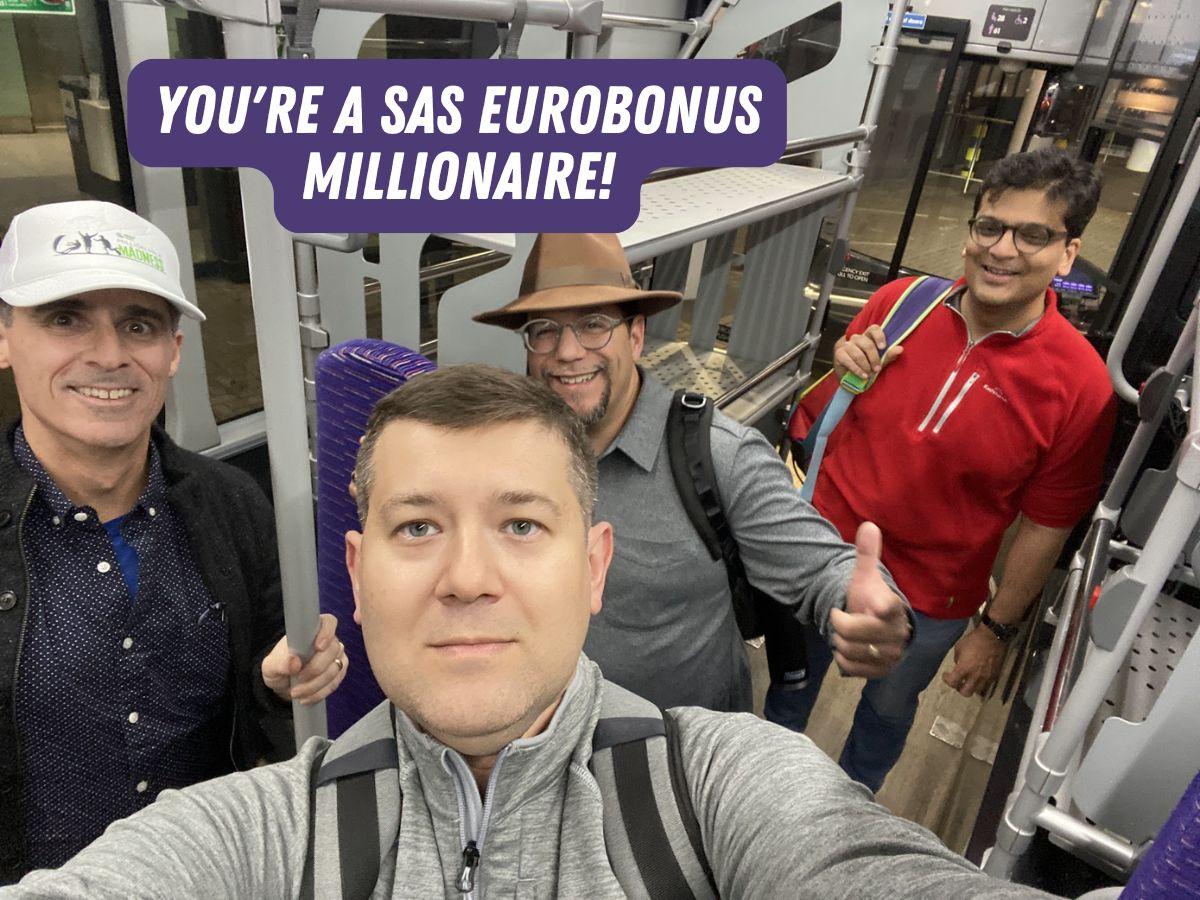 (Update: Points awarded) I’m a SAS EuroBonus Millionaire!