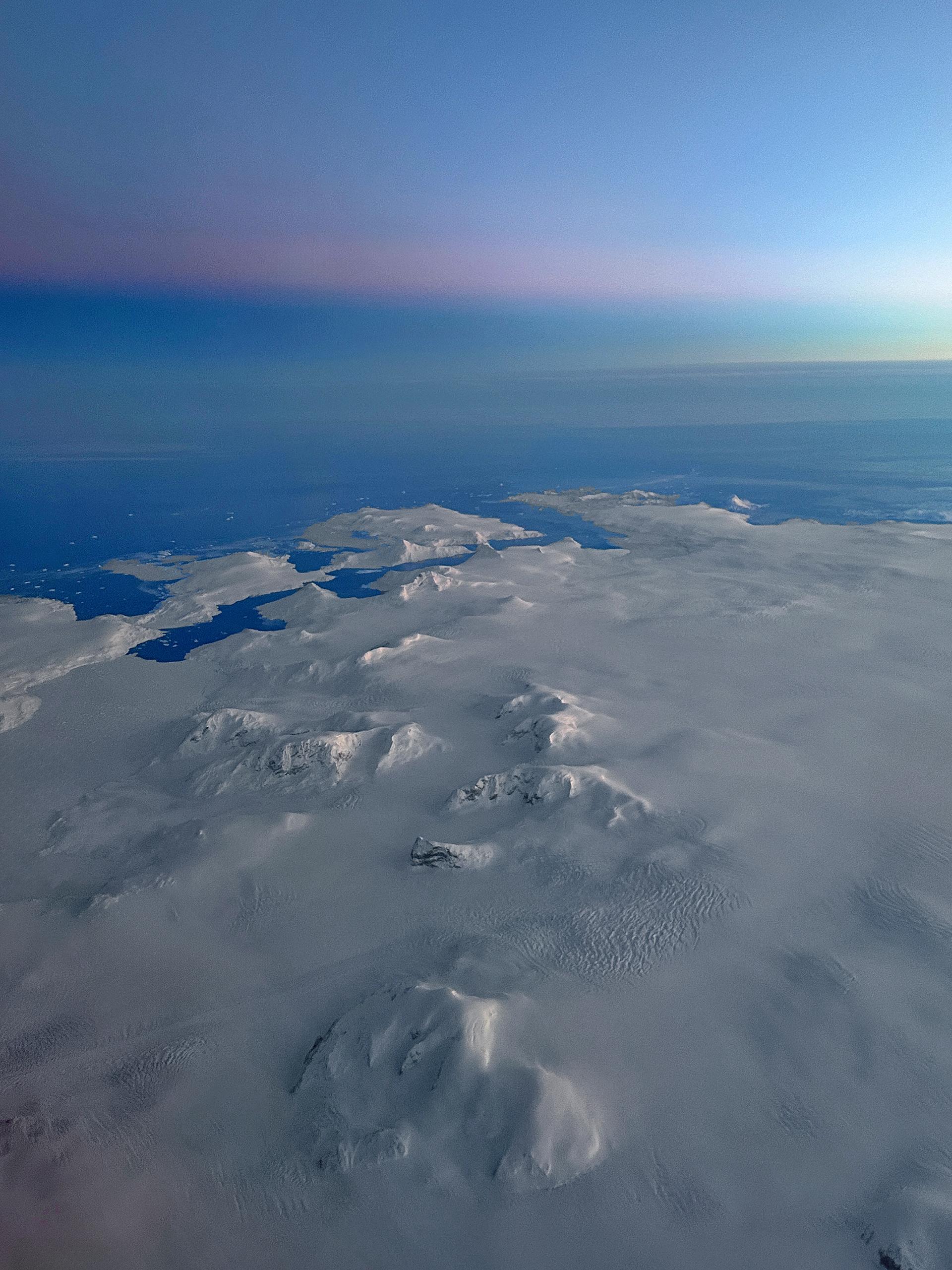 A Glimpse of Greenland From The Air. Sunday Morning Photograph.