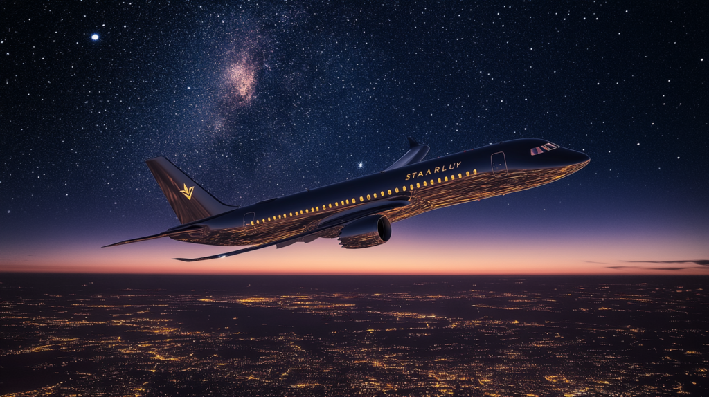 a plane flying over a city