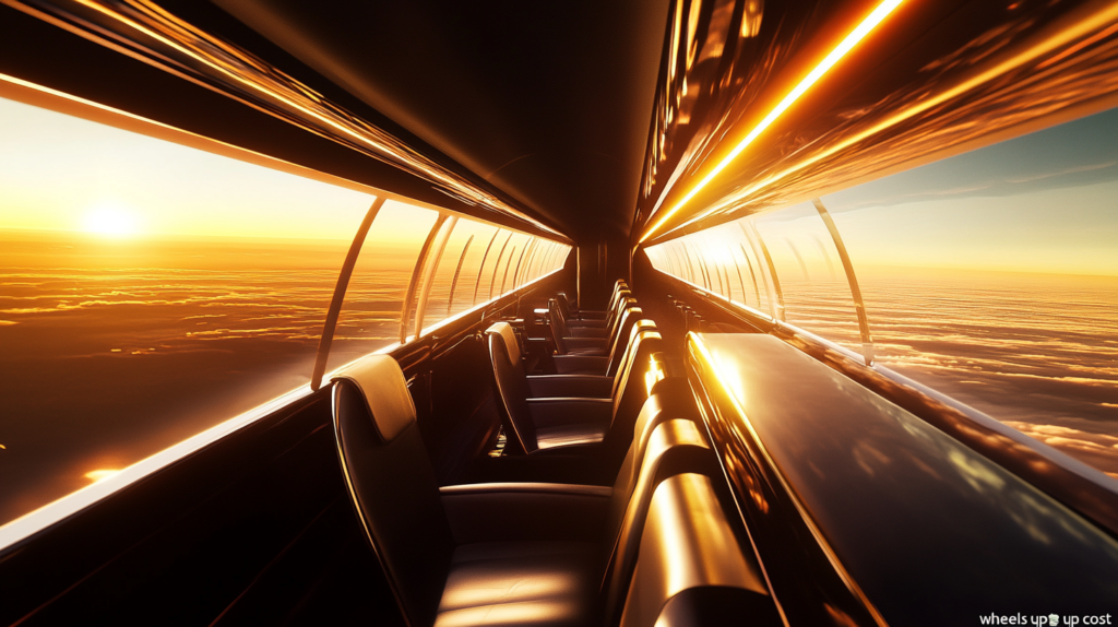 a view of the sky from a plane