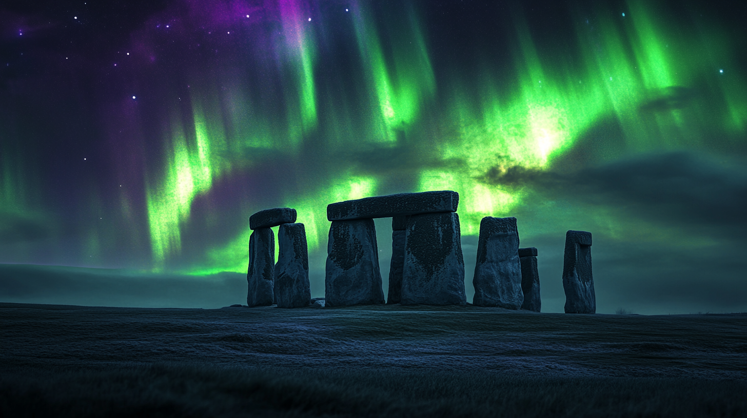 Image for Iconic Landmarks: Stonehenge and the Northern Lights