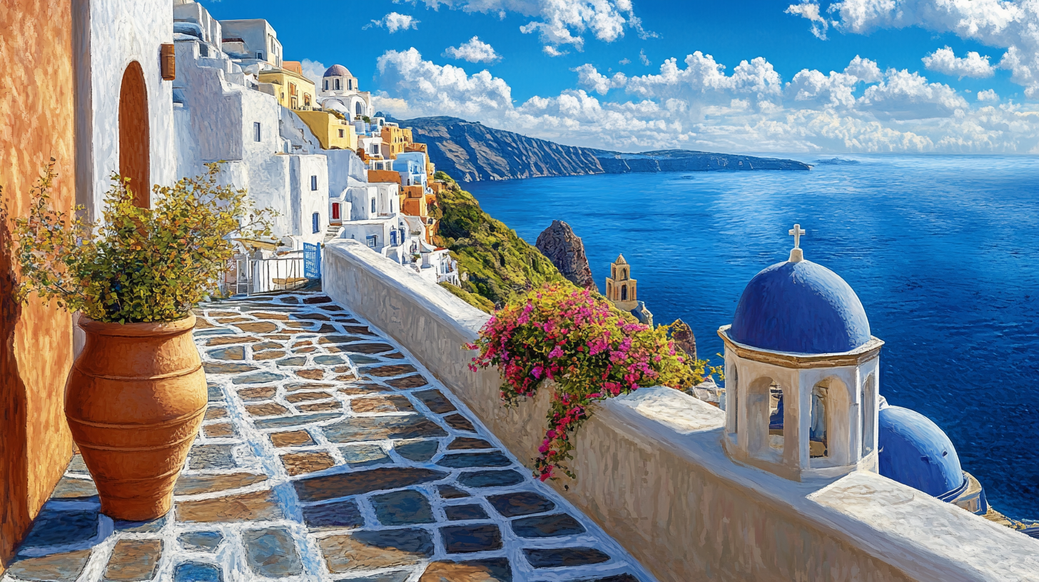 Image for Amalfi Coast and Santorini: Mediterranean Gems