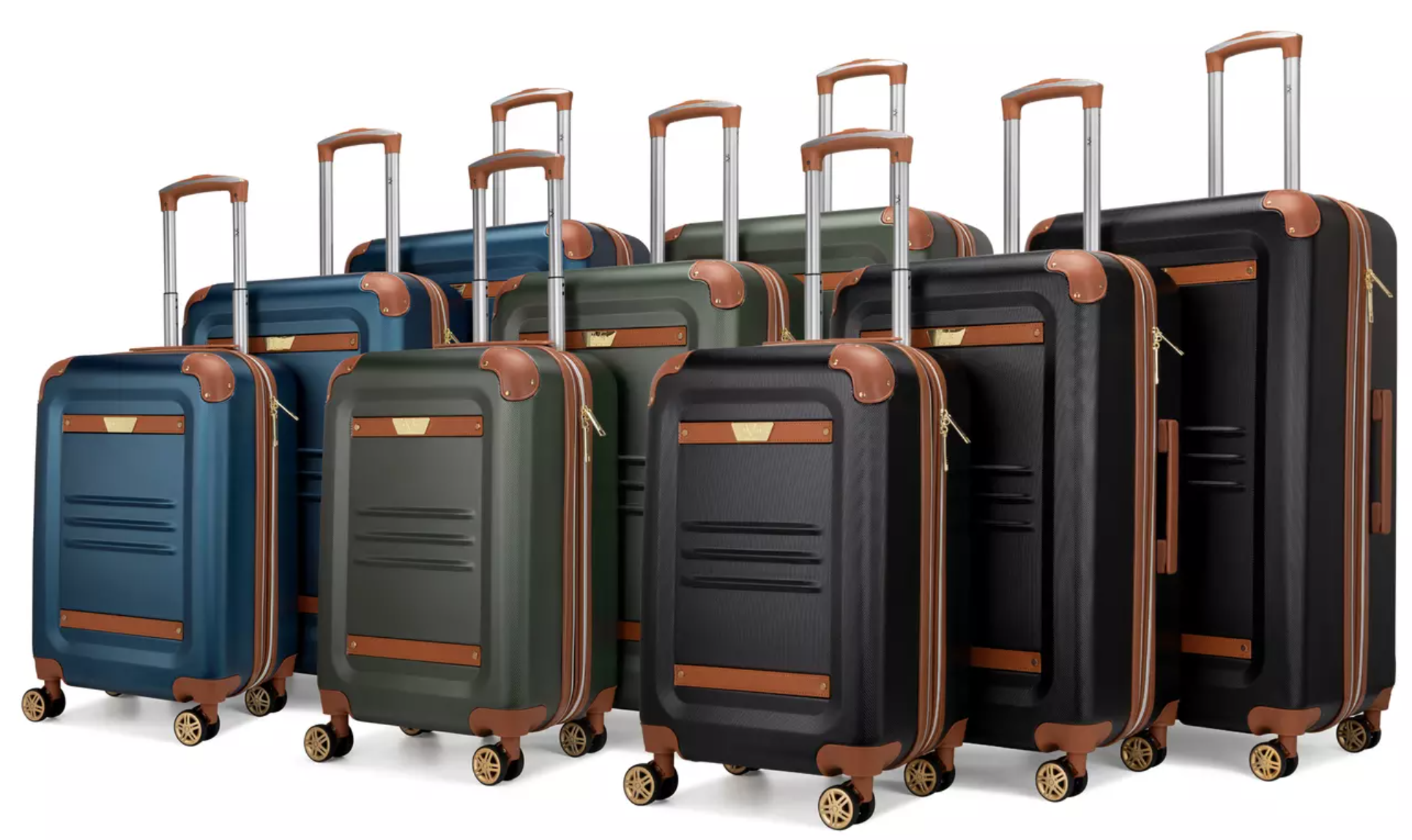 Groupon Deal: 3 Piece ITALIA Vintage Expandable Luggage Set