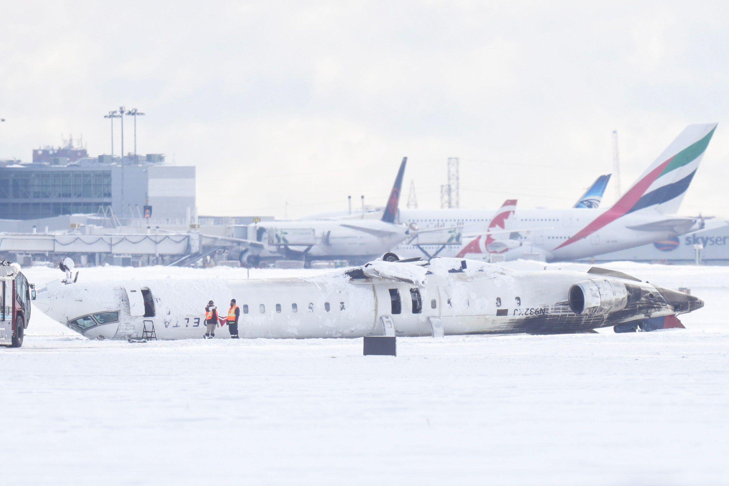 Accident Investigators Reveal Details of Chaotic Evacuation of the Delta Air Jet That Flipped Over in Toronto; Passengers Sprayed With Jet Fuel, Pilots Trapped in Cockpit