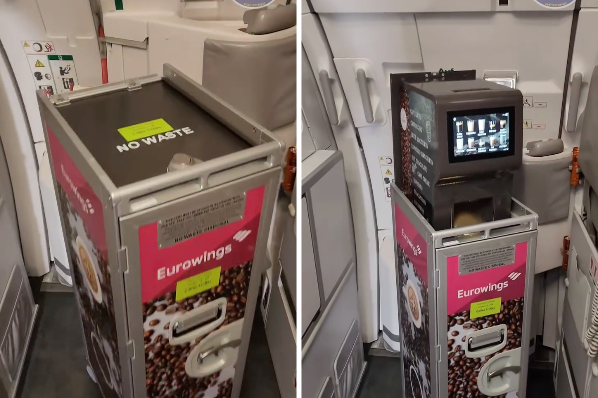 This European Airline is Trialling a High Tech Coffee Machine Cart… Here’s How You Can Test The New Machine