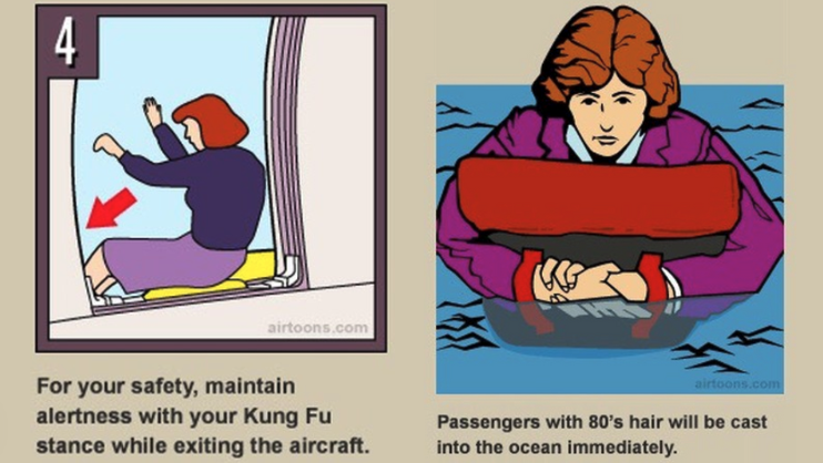 Funny (And Sometimes Naughty) Interpretations Of Flight Safety Cards