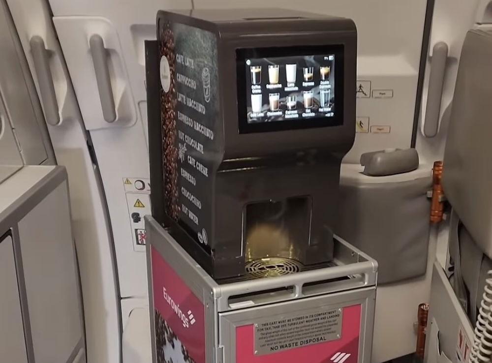 Eurowings Trials Genius Inflight Coffee Cart