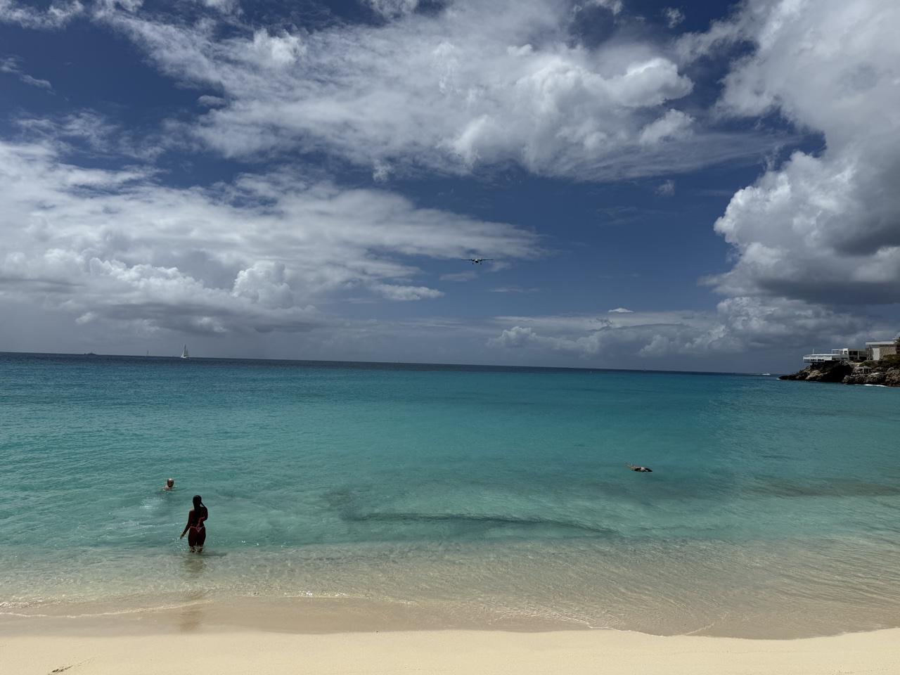 Watching Planes Land At St. Martin’s Maho Beach