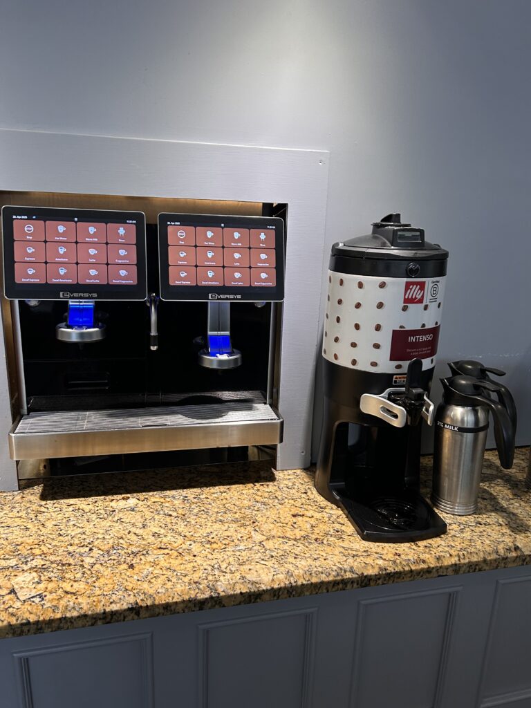 a coffee machine on a counter