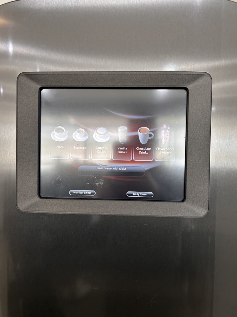 a screen on a wall