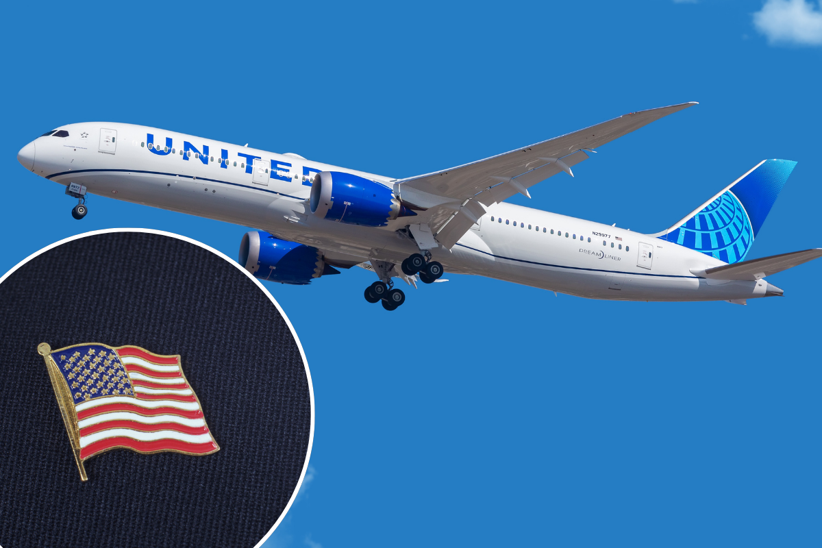 United Airlines Cracks Down on Flag Pins After Antisemitism Backlash