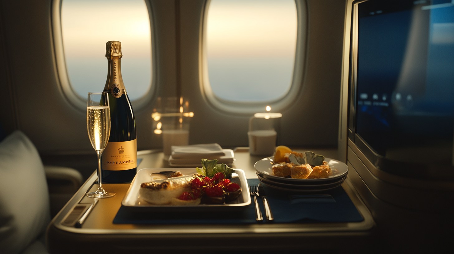 2. Enhanced Dining and Champagne