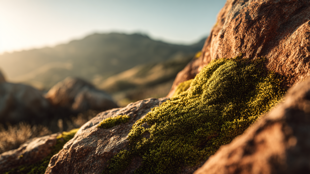 a close up of a rock