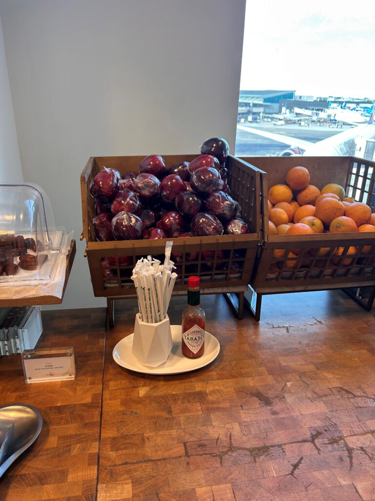 a basket of fruit on a table