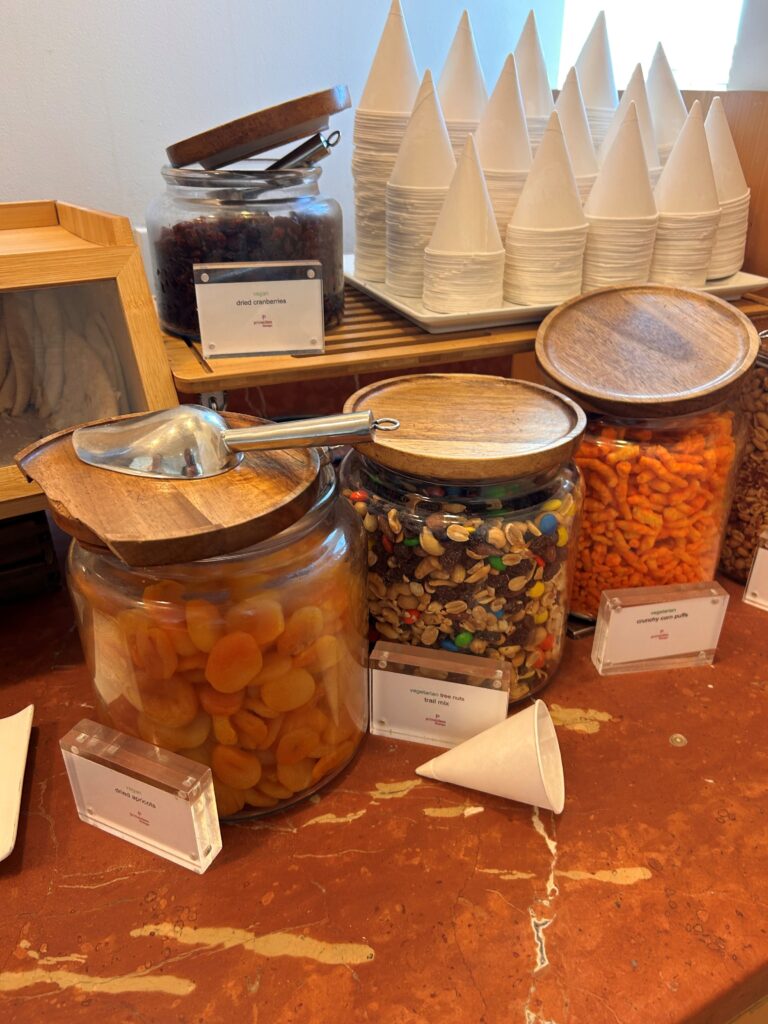 a group of jars of food