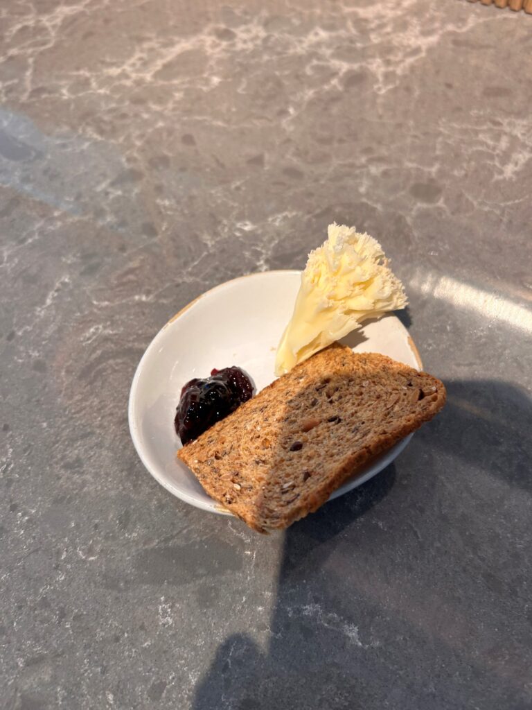 a plate of food on a table