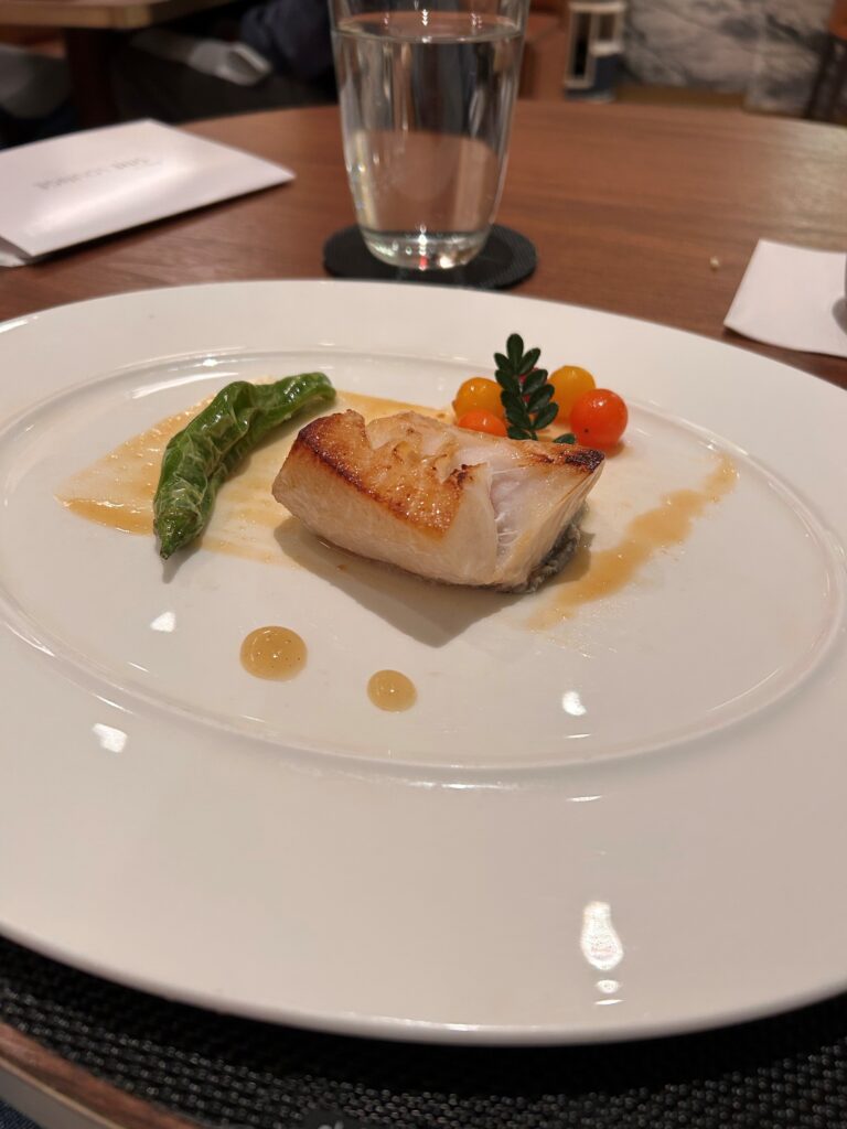 a plate of food on a table