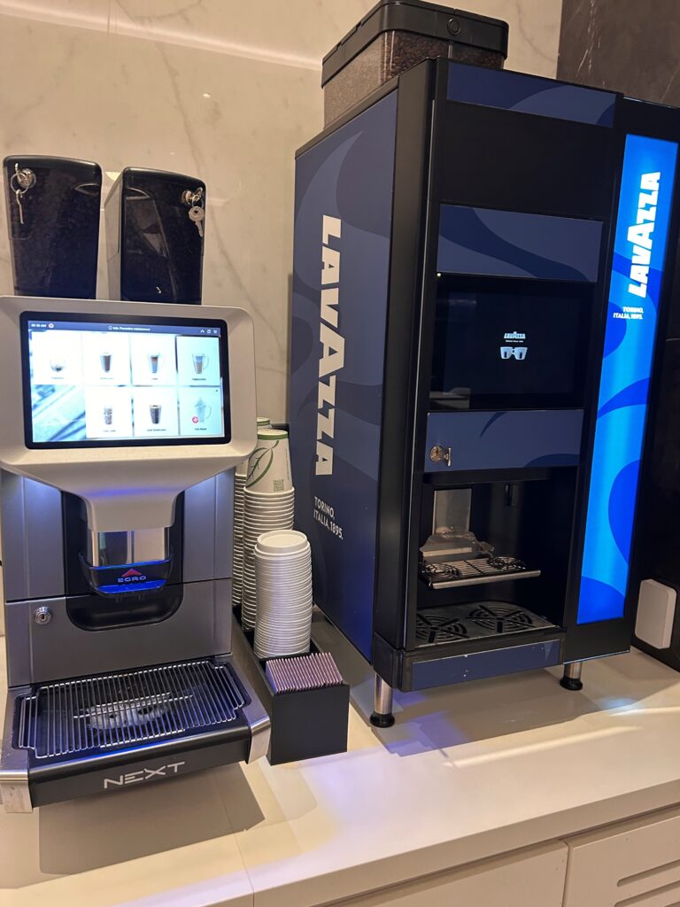 a machine next to each other