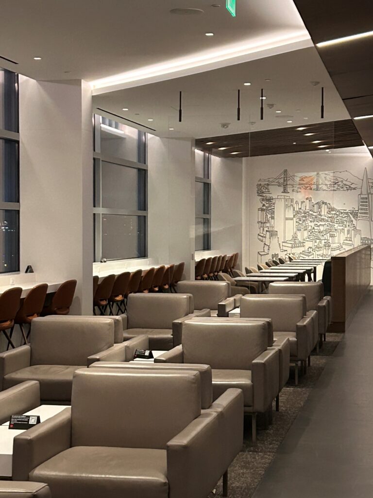 a room with chairs and tables