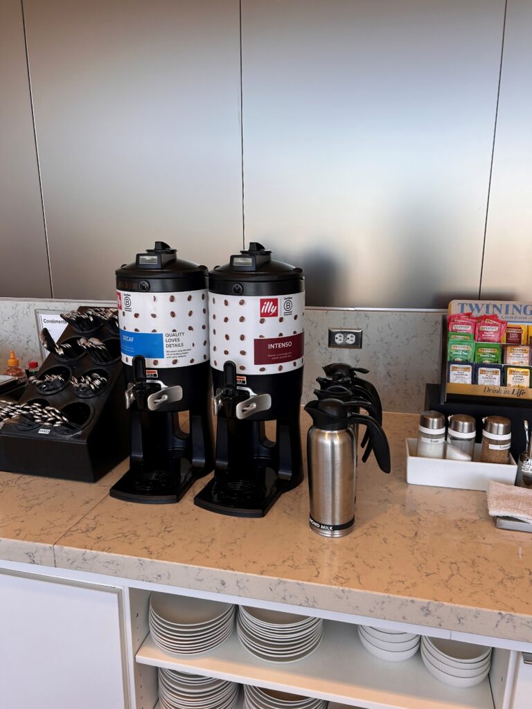 a coffee machine on a counter