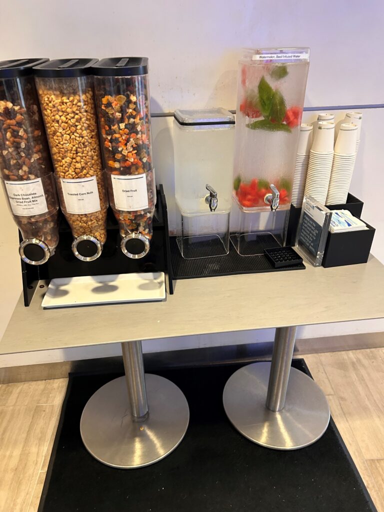 a group of containers of food on a table