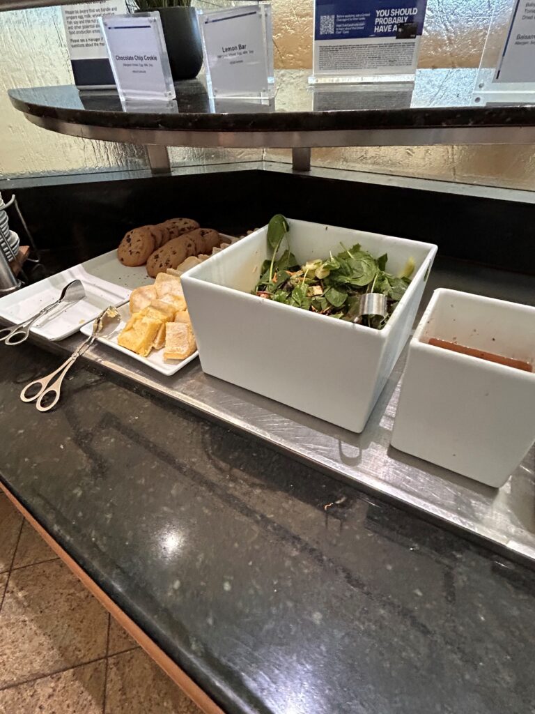 a tray of food on a counter