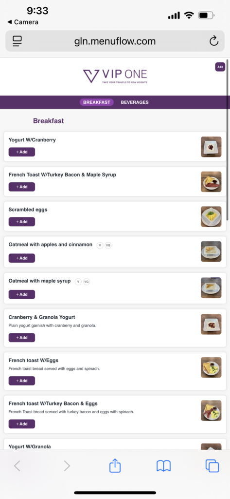a screenshot of a menu