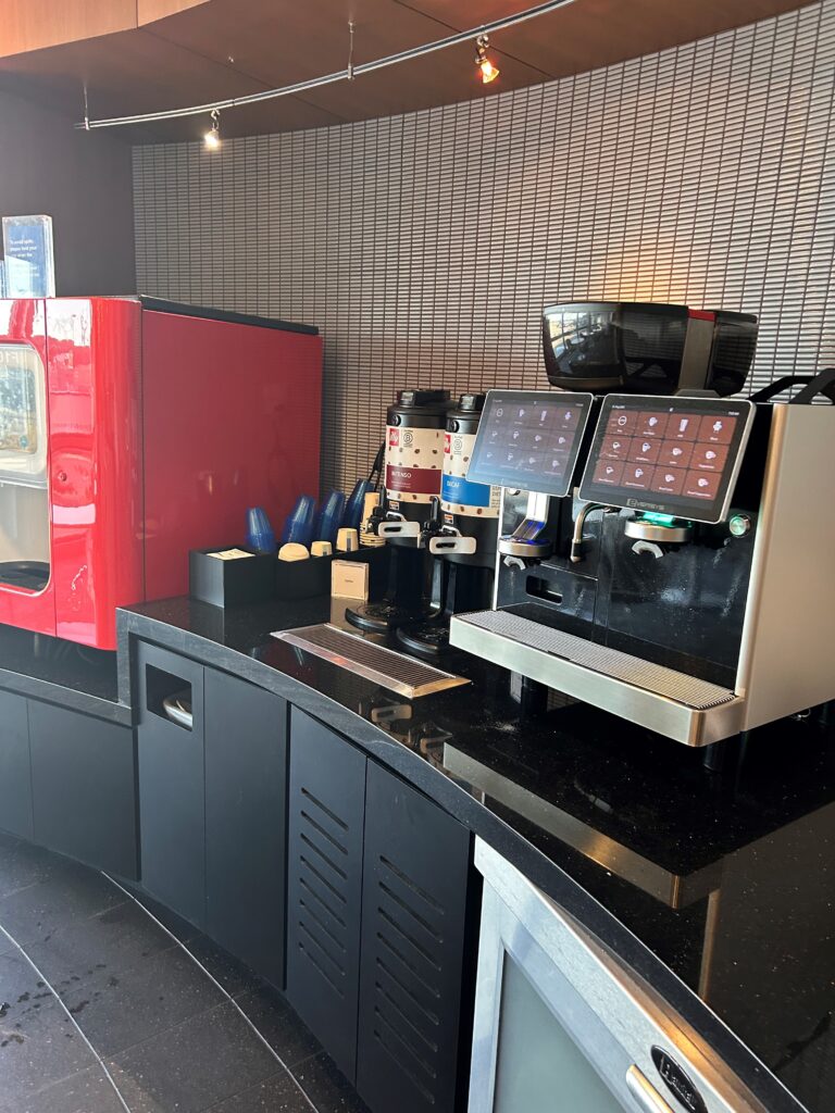 a coffee machine on a counter