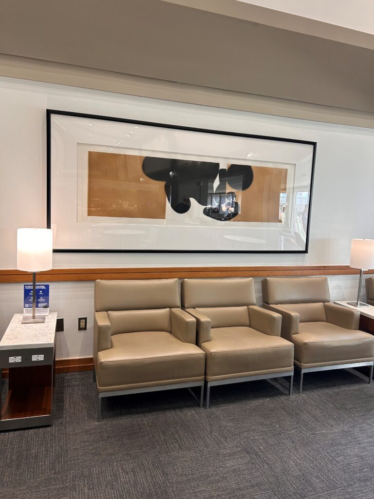 a picture on the wall