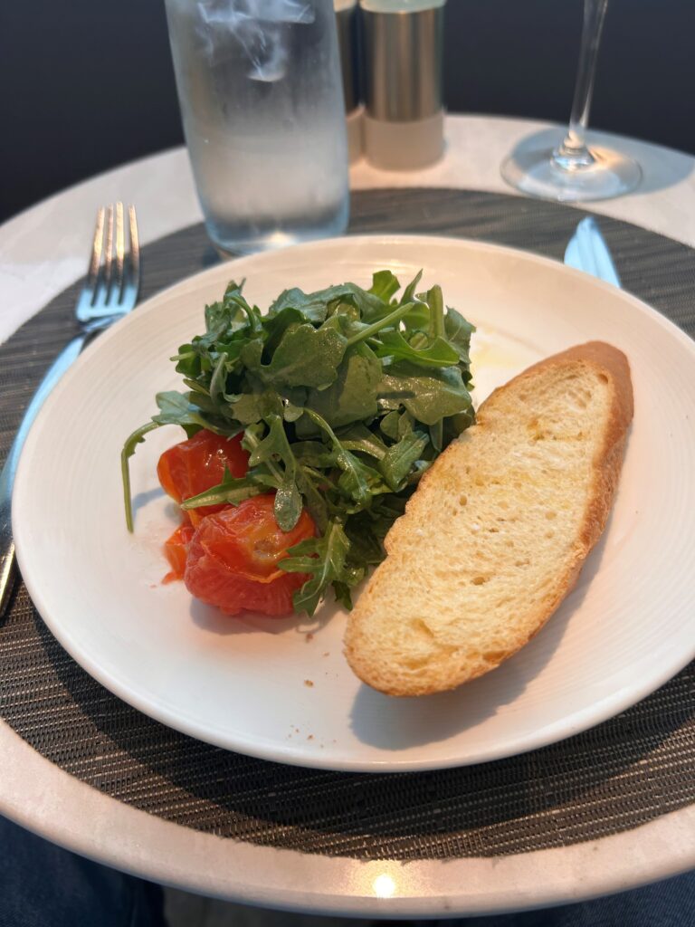 a plate of food on a table