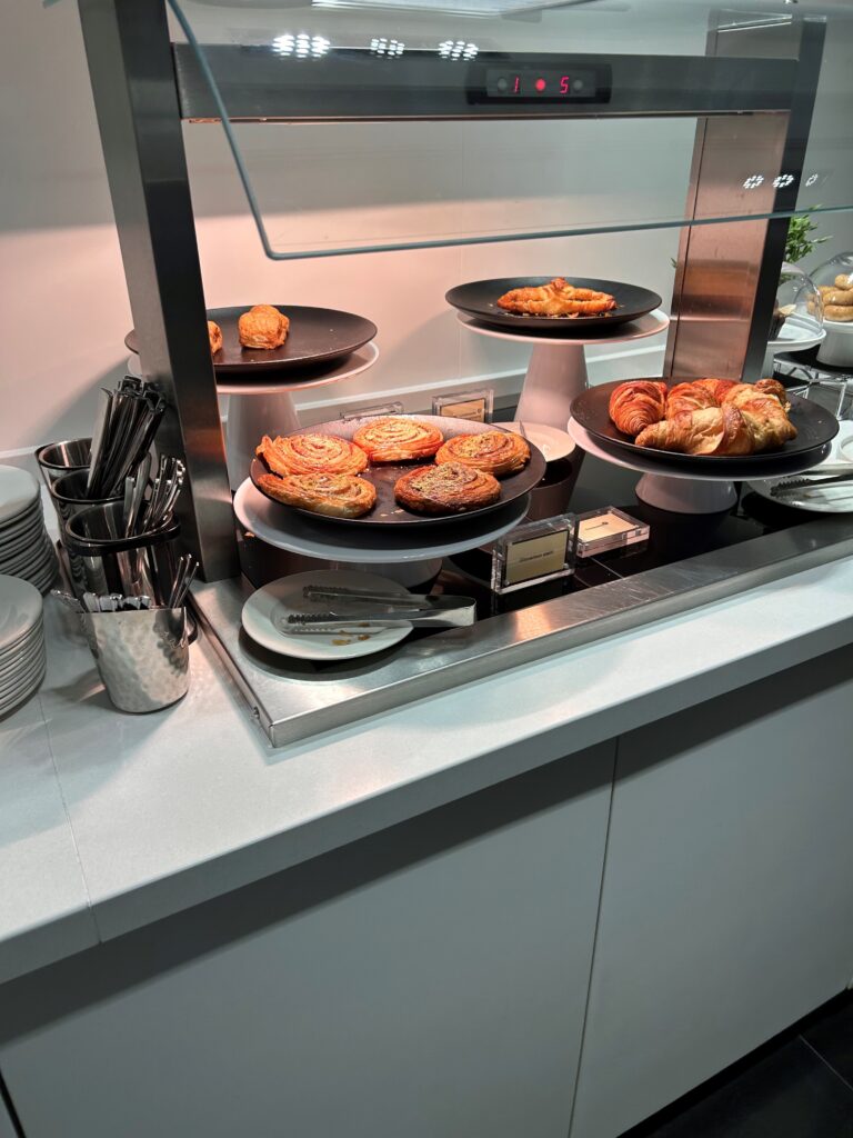 food on plates on a counter