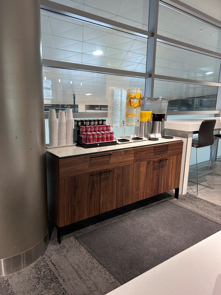 a beverage dispenser on a counter