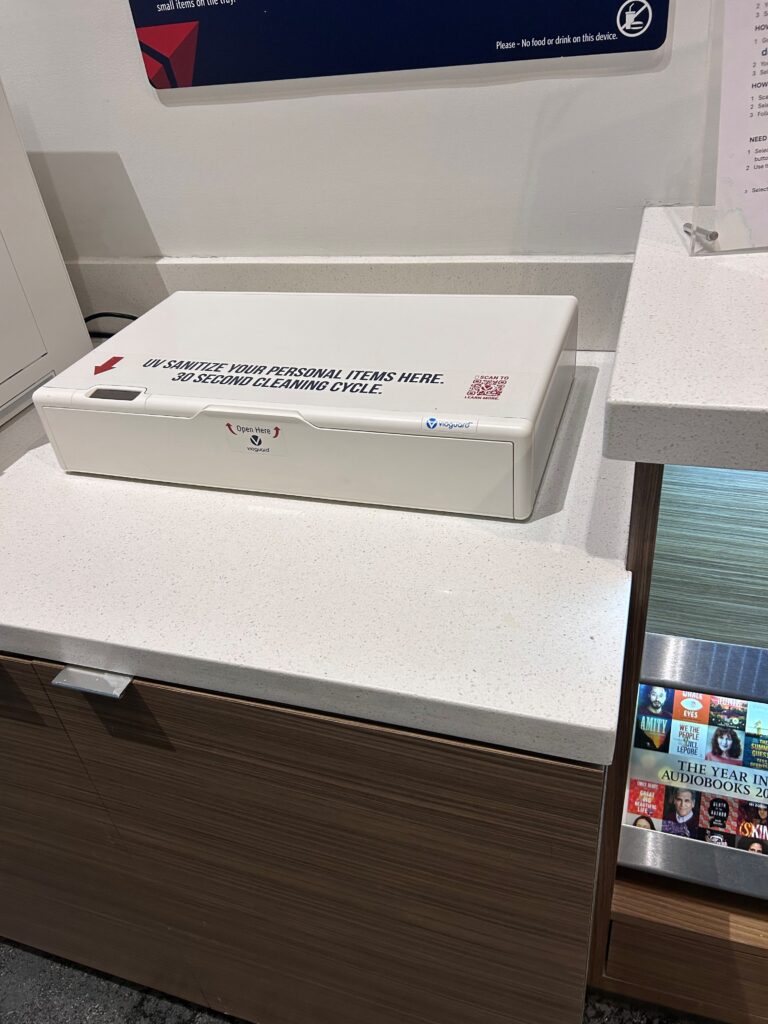 a white box on a counter