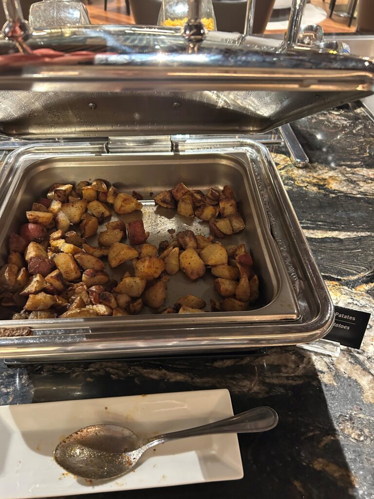 a tray of potatoes on a counter