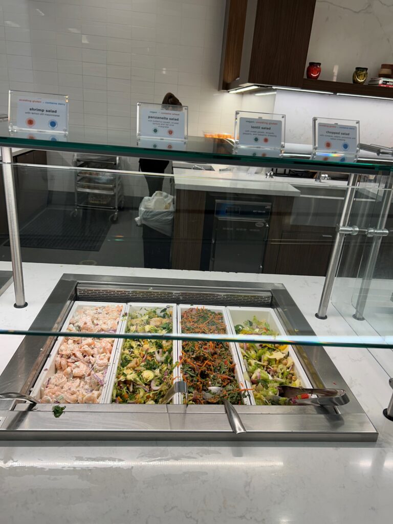 a food trays in a restaurant