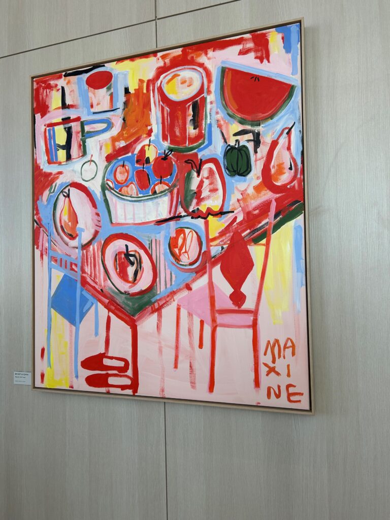 a painting on a wall