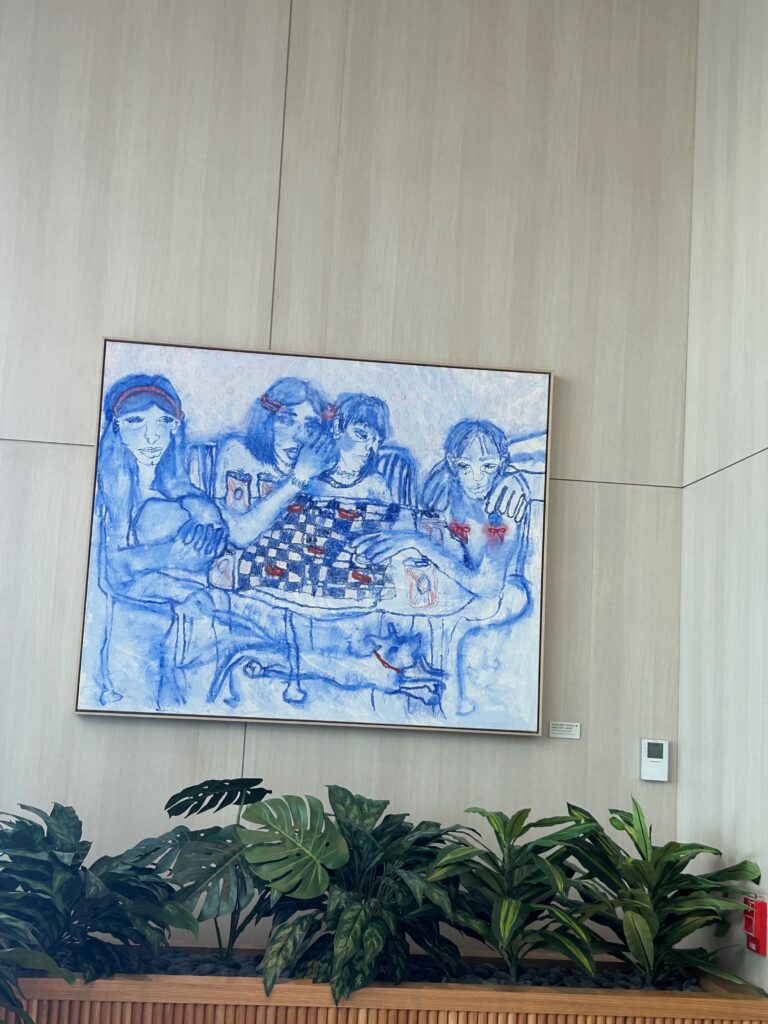 a painting on the wall