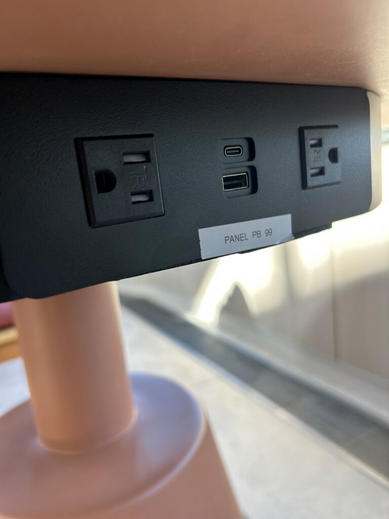 a close up of a power outlet