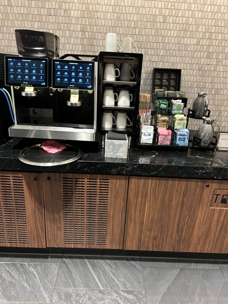 a coffee machine on a counter