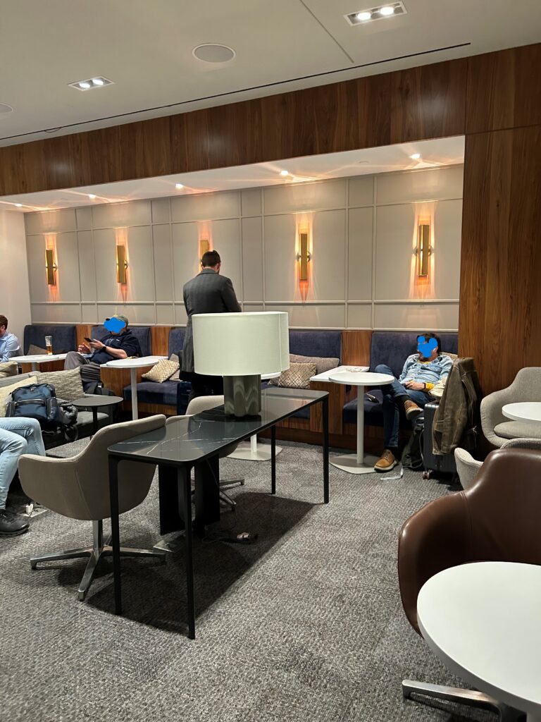 a group of people sitting in a room