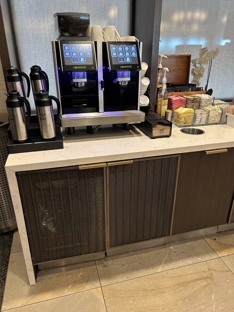 a coffee machine on a counter