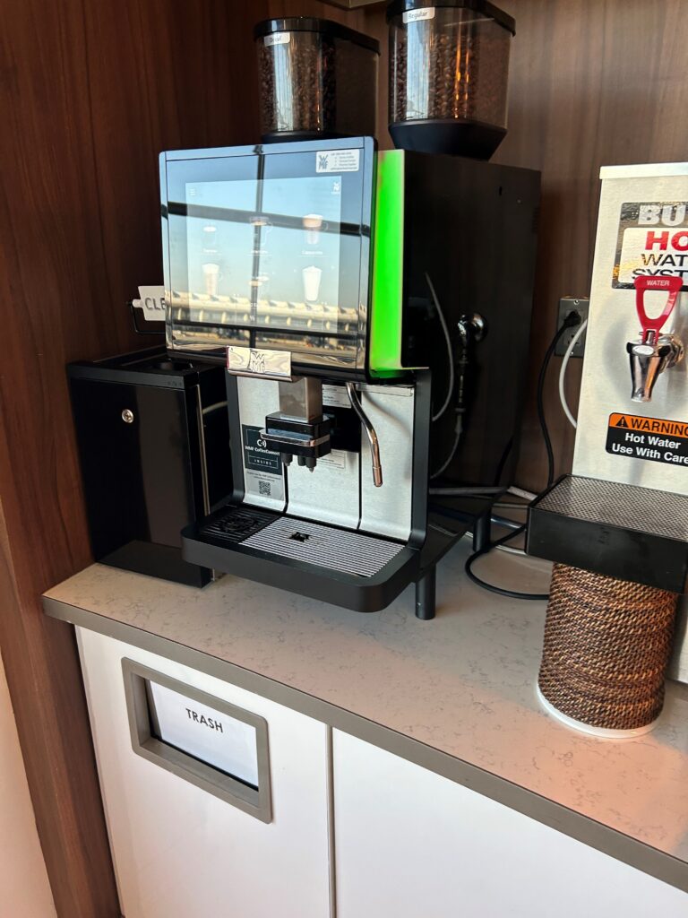 a coffee machine on a counter