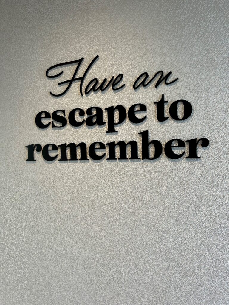 a close up of a sign