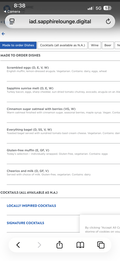 a screenshot of a menu