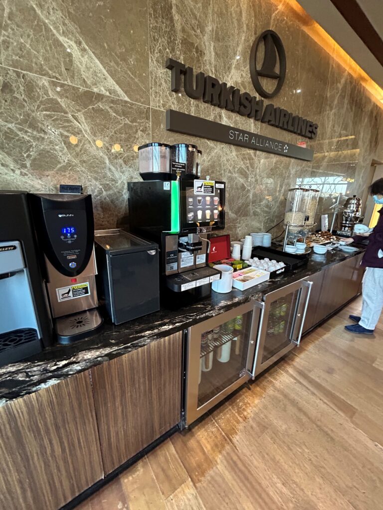 a coffee machine in a restaurant