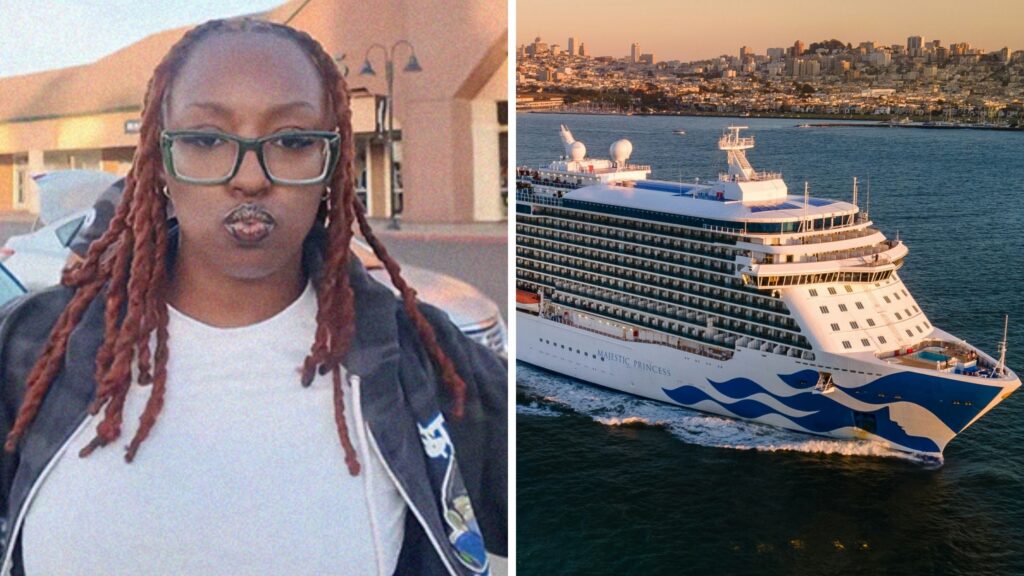 woman shares cruise experience (l) Princess cruise (r)