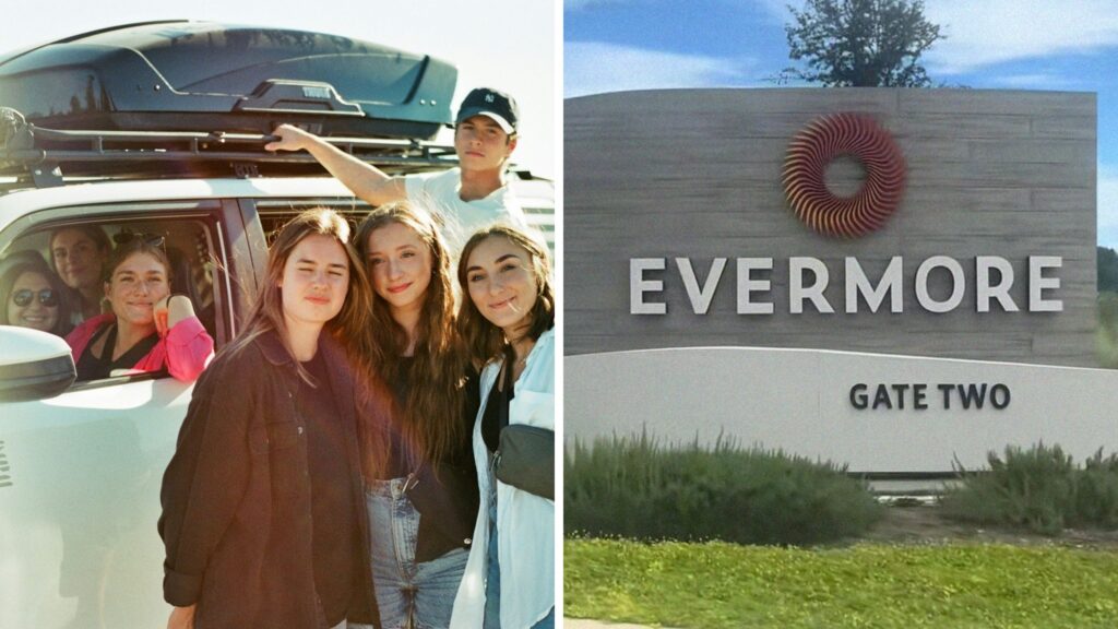 big family trip (l) Evermore Orlando resort (r)