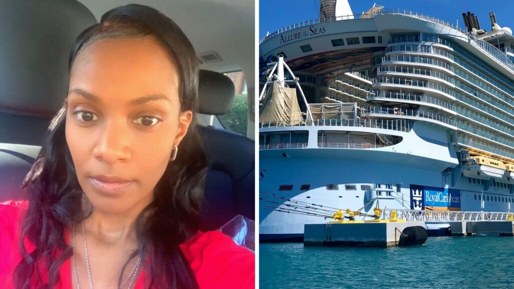 woman shares cruise room service experience (l) Royal Caribbean cruise (r)